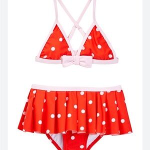 kate spade Red and White Polka Dot Girls Bikini Set